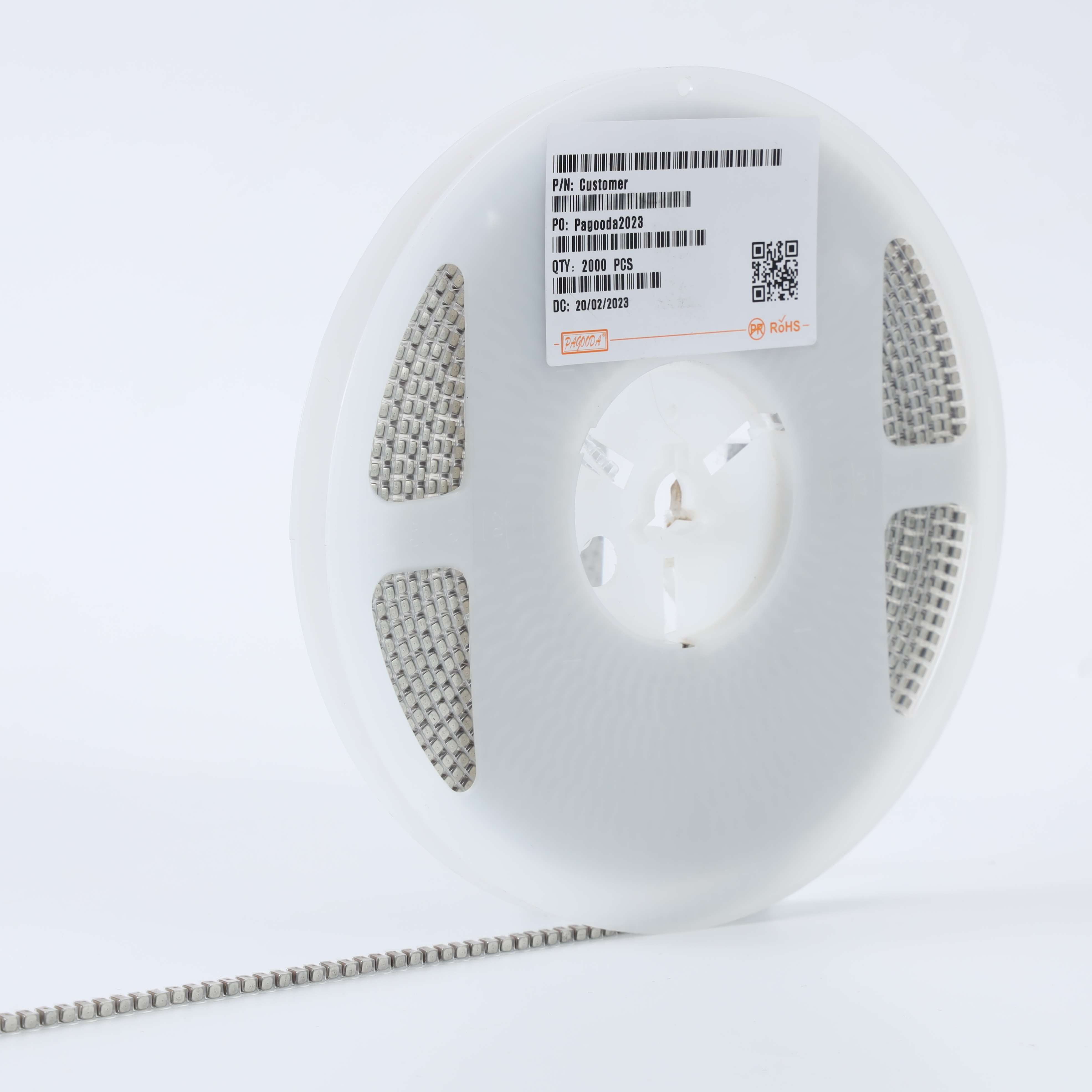 貼片電容 0805 X7R 224K (0.22μF) 100V ±10% 厚度 0.40mm