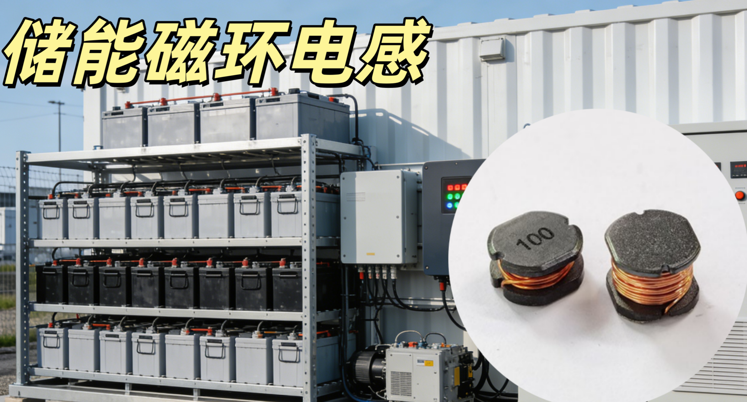 儲能磁環電感 22μH 25A 低損耗高飽和